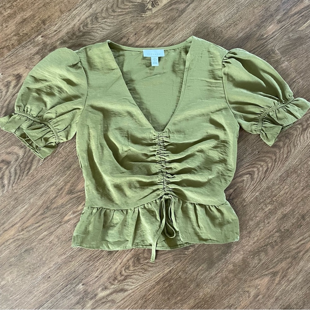 Topshop Green Top